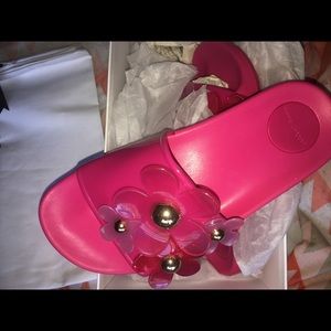 Marc Jacobs Pink Flower Slides💖
